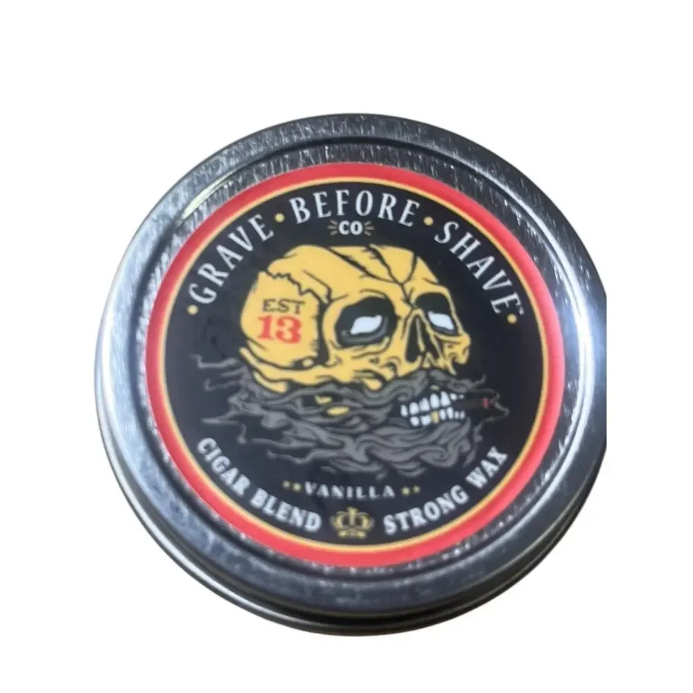 Grave Before Shave Vanilla Cigar Blend Mustache Beeswax Strong Hold